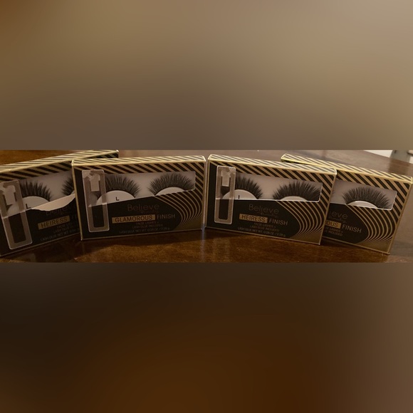 NWT 4 Boxes Believe Beauty Glamorous Finish False Lashes - Picture 5 of 5